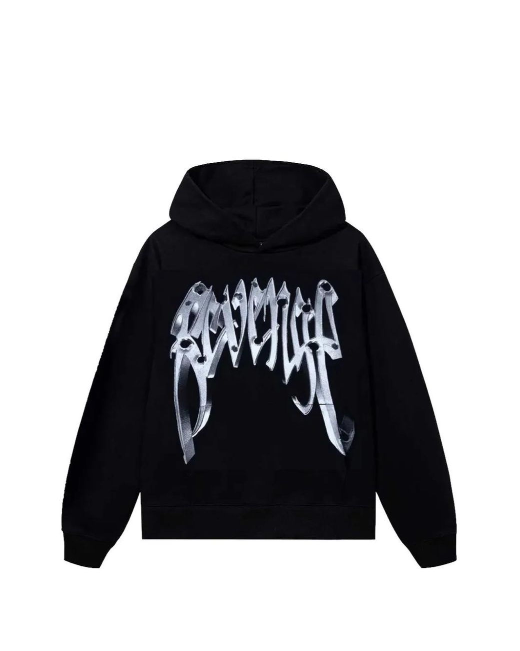 REVENGE Black Bullet Graphic-Print Hoodie for men