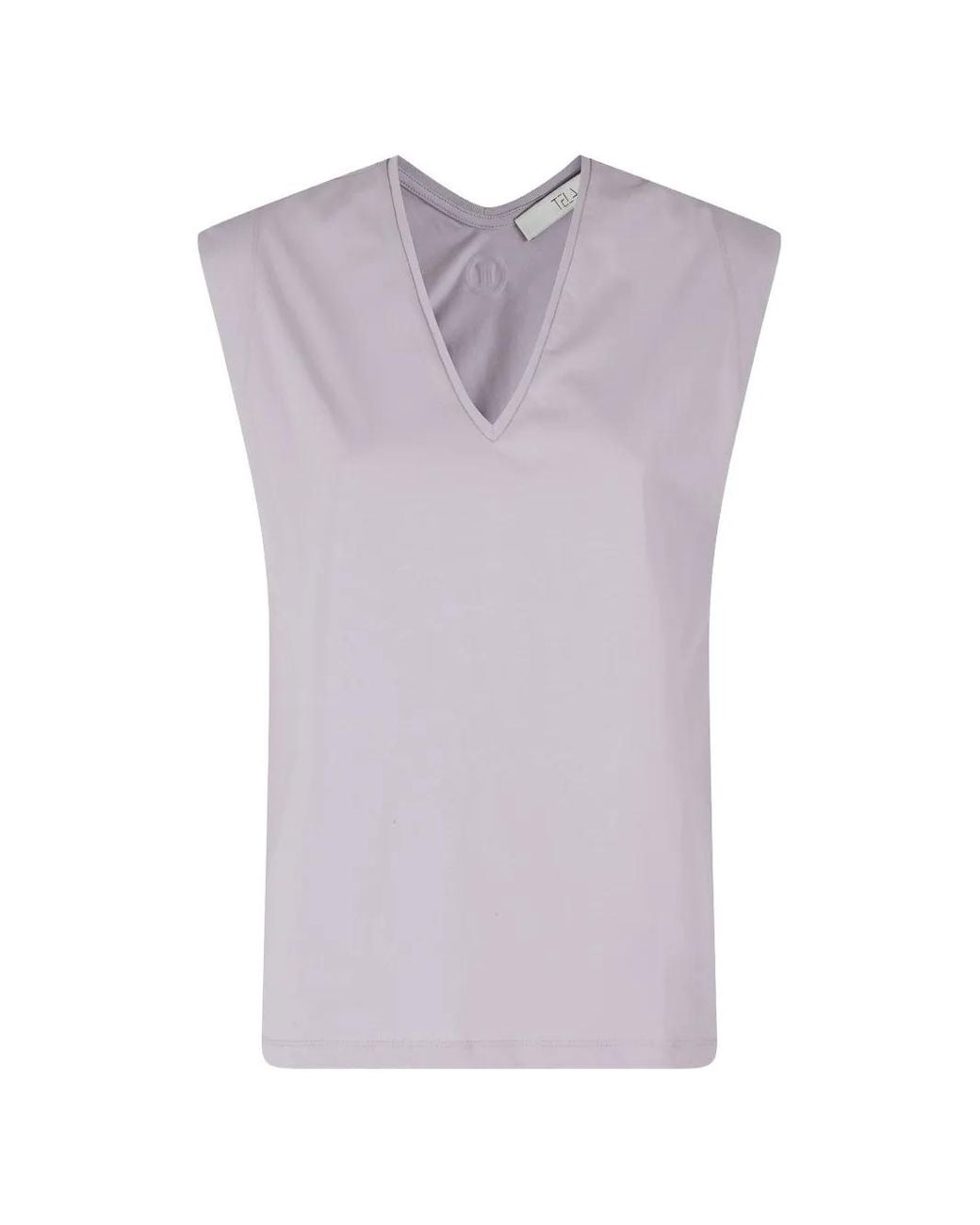 Tela Purple Sami V-Neck Sleeveless Top