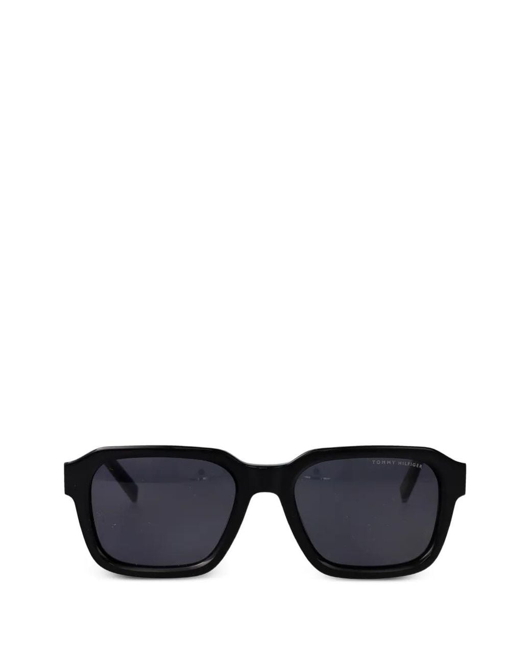 Tommy Hilfiger Black Rectangle Frame Sunglasses for men