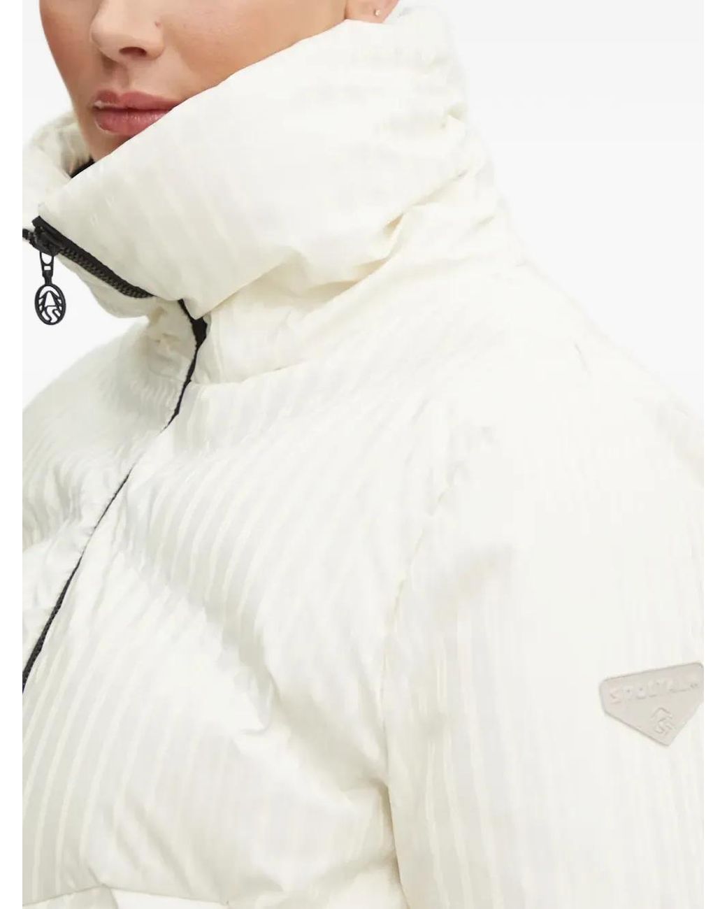 Sportalm Natural Quilted Metallic-Trim Jacket