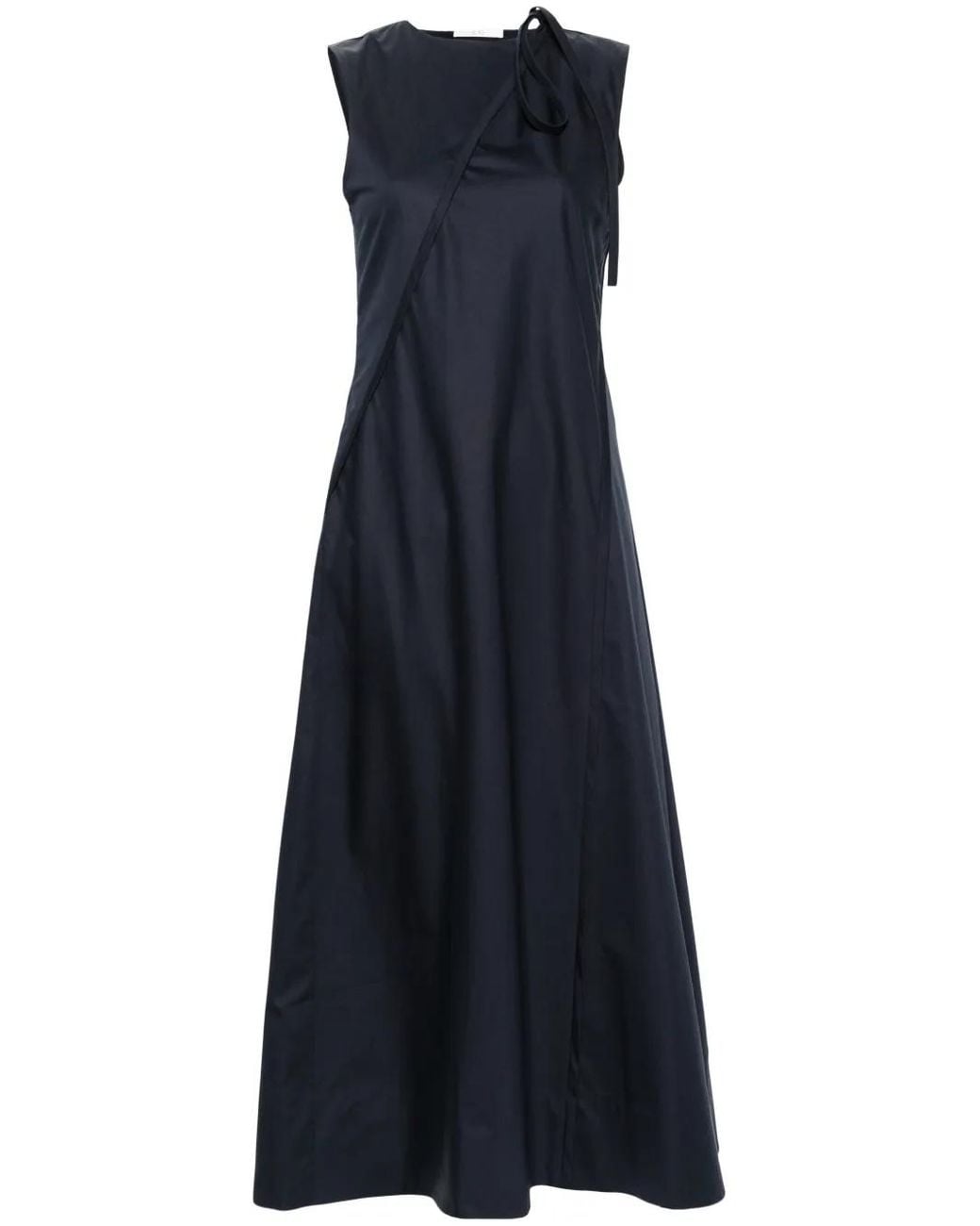 Co. Blue Tie-Fastening Maxi Dress