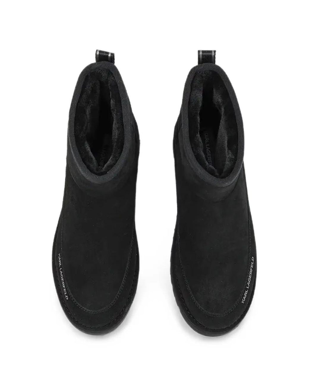 Karl Lagerfeld Black Thermo Platform Slip-Ons for men