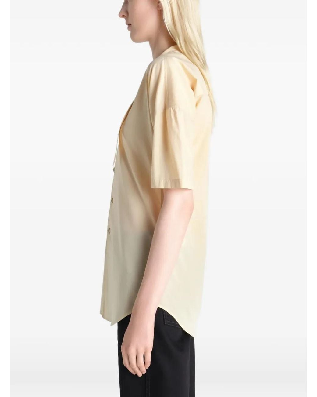 Lemaire White Foulard Short-Sleeve Shirt