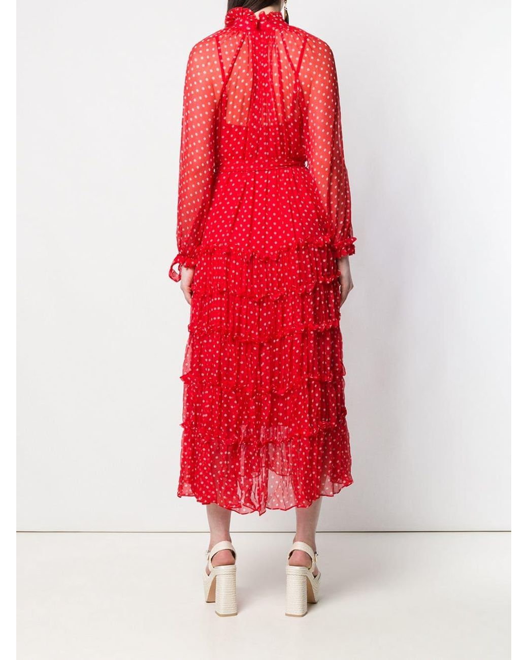 Zimmermann red polka shop dot dress