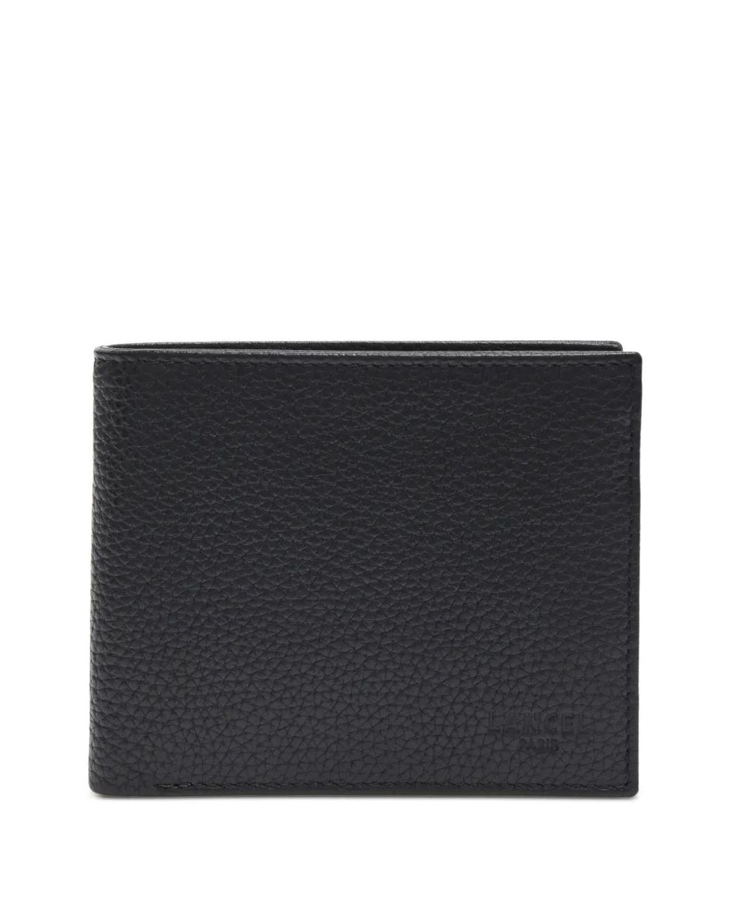Lancel Black Leon Grained Leather Wallet for men