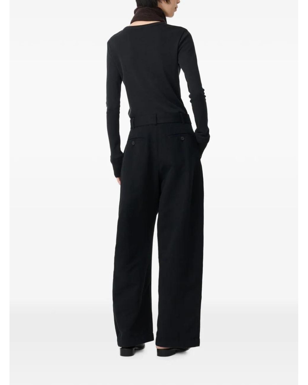Studio Nicholson Black Roane Butoned Top