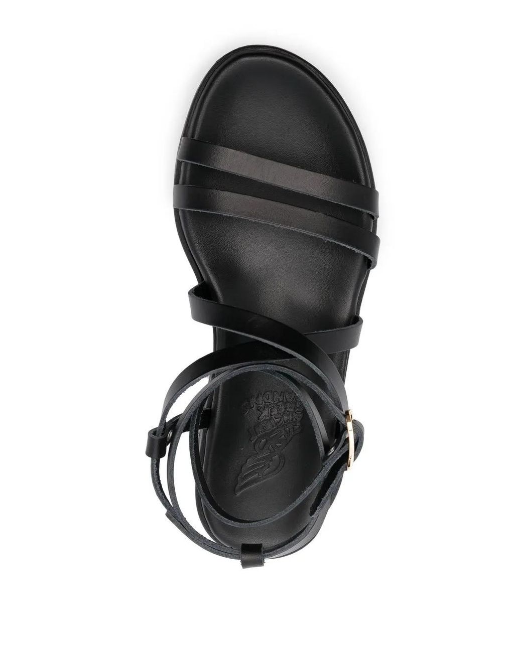 Ancient Greek Sandals Black 40Mm Aristea Strappy Sandals