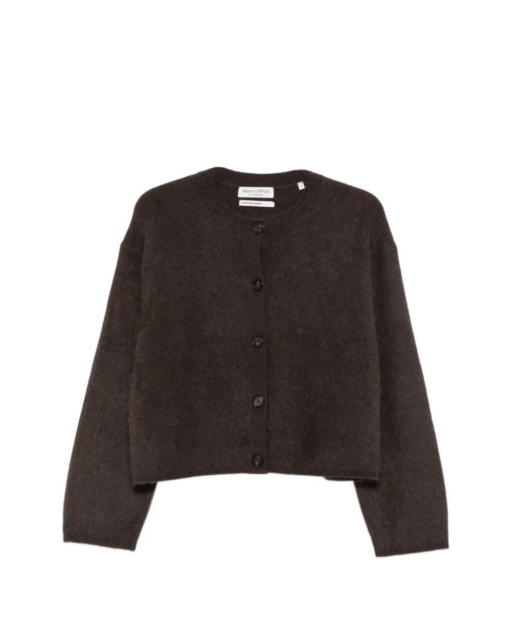 Marc O' Polo Black Button-Up Wool Cardigan