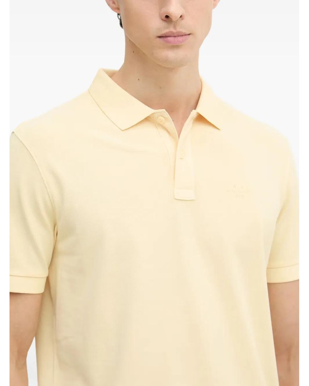 Joop! Natural Ambrosian Logo-Embroidered Polo Shirt for men