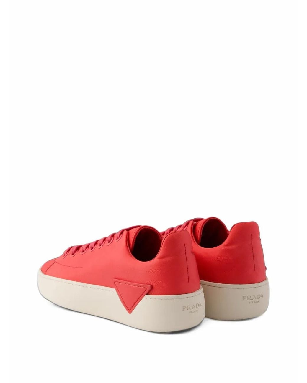 Prada Red Court Re-Nylon Sneakers