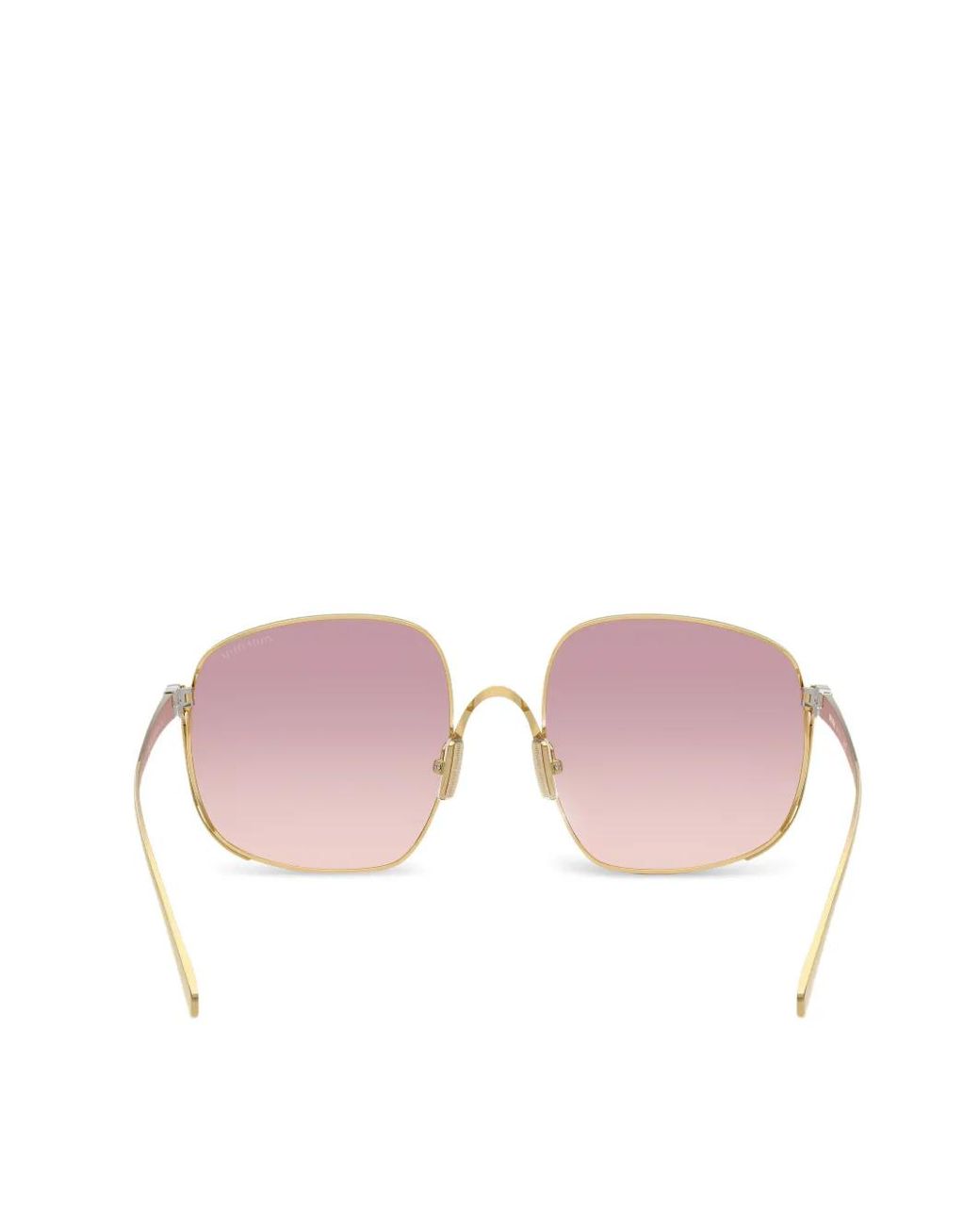 Miu Miu Pink Square-Frame Sunglasses