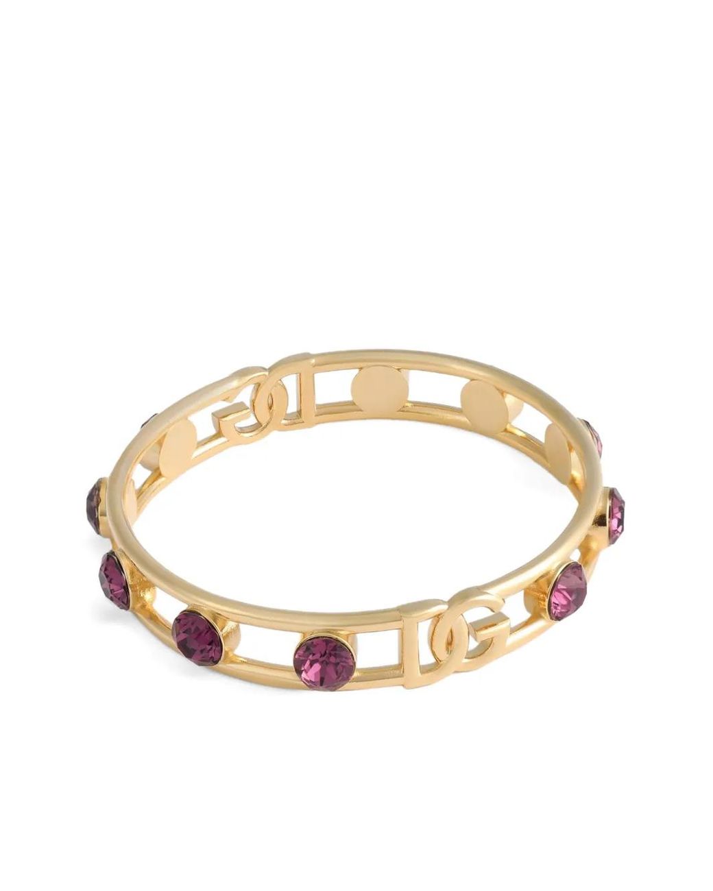 Dolce & Gabbana Metallic Logo-Plaque Bracelet