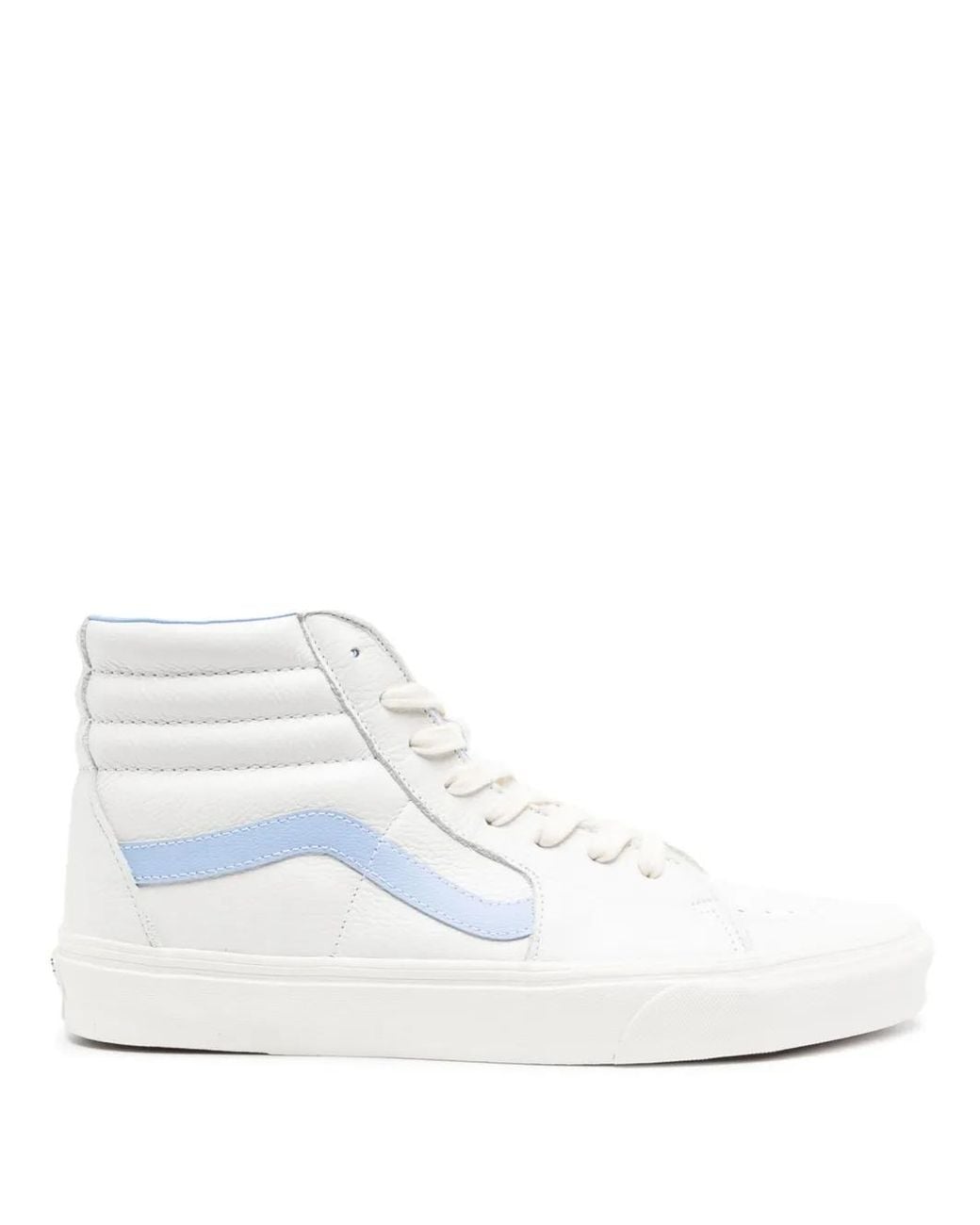 Vans White Sk8-Hi Logo-Patch Sneakers for men