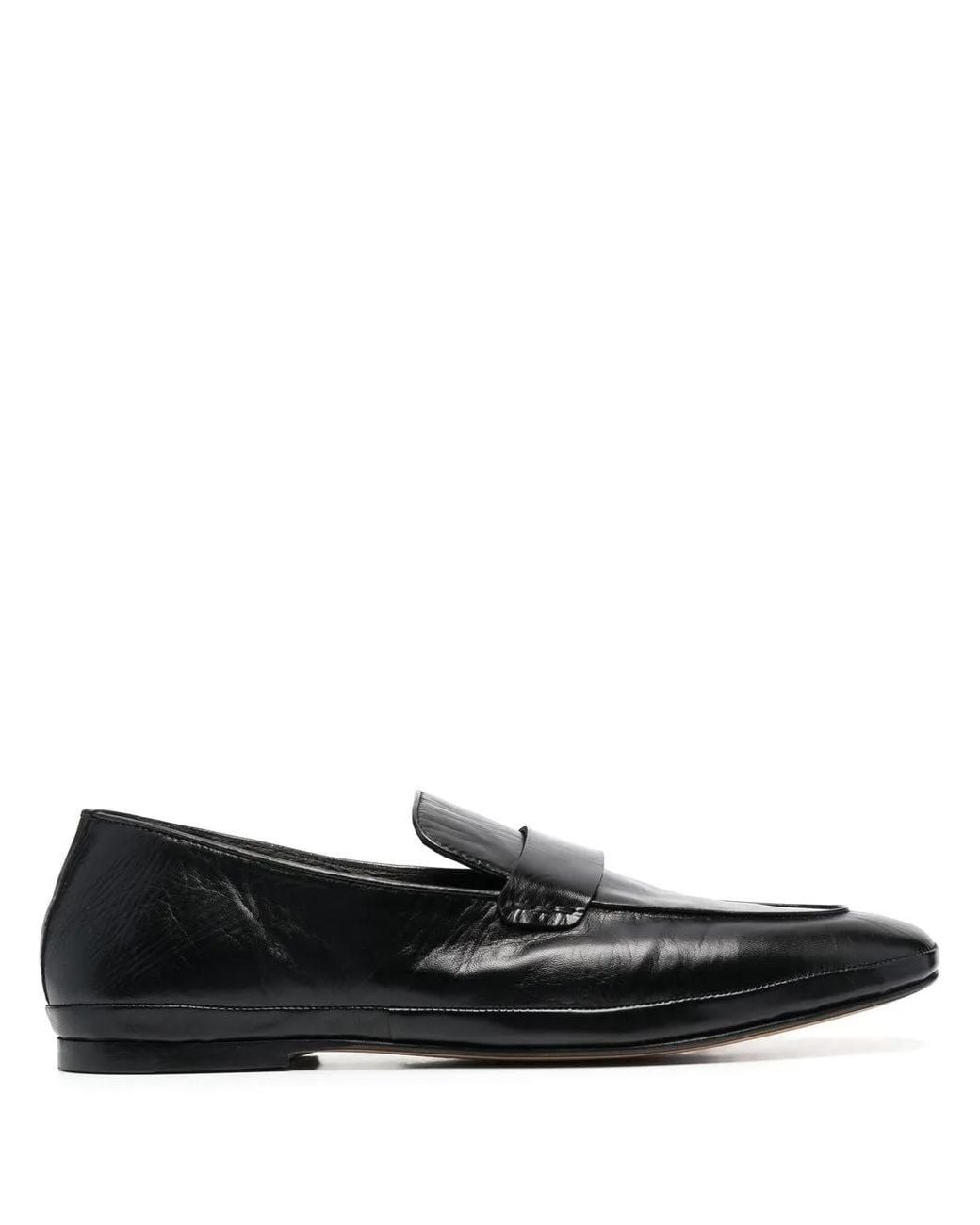 Henderson Black Ernest Leather Loafers for men