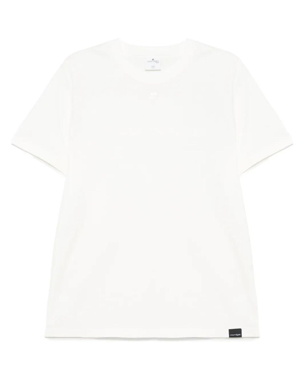 Courreges White Ac-Printed T-Shirt for men