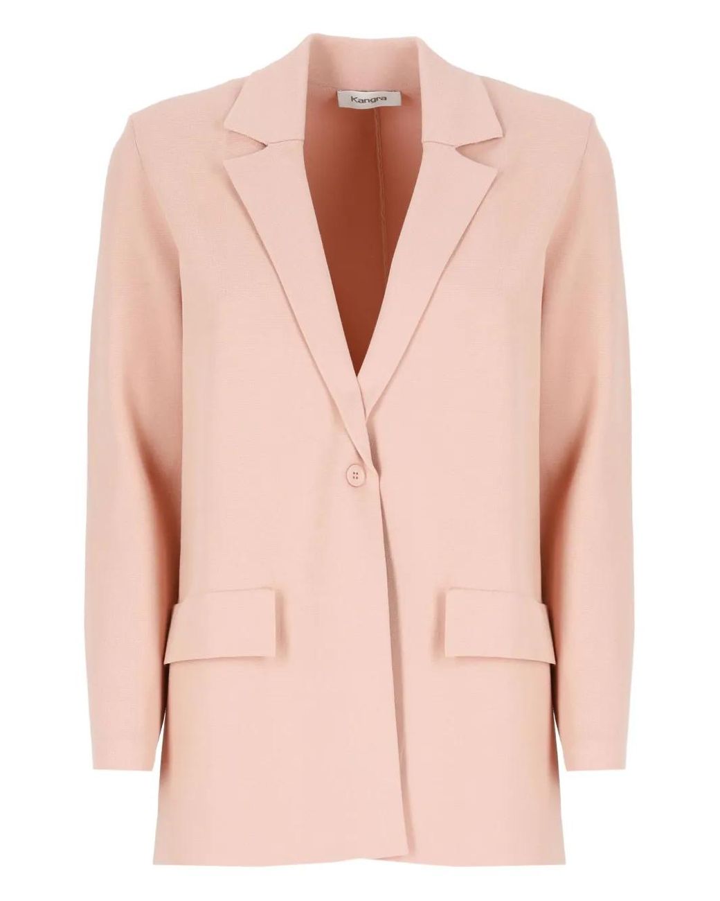 Kangra Pink Flap-Pocket Blazer