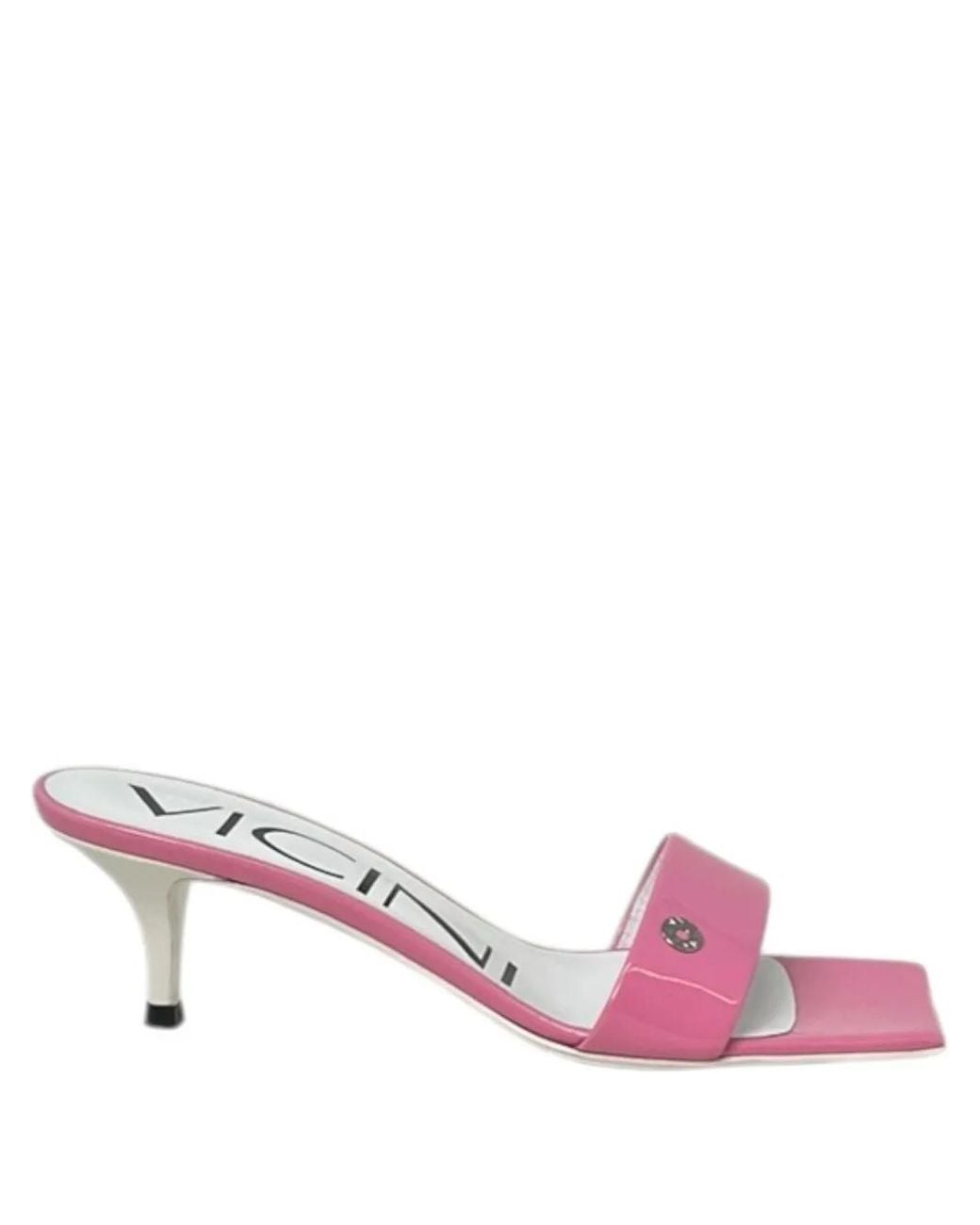 Vicini Pink Square-Toe Sandals