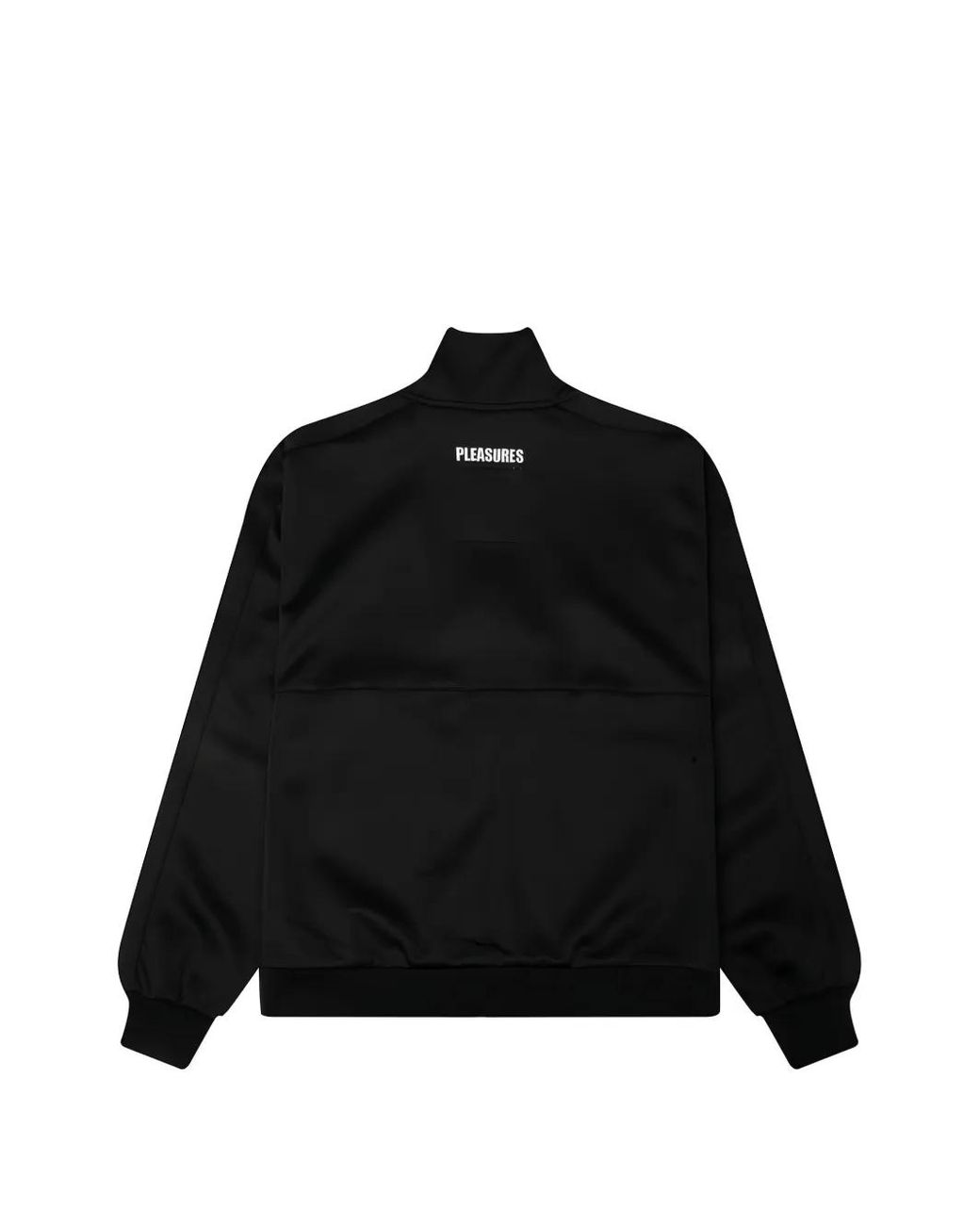 Pleasures Black Logo-Patch Track Jacket for men