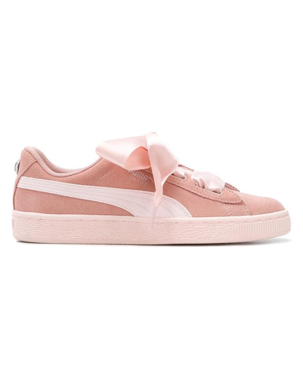 PUMA Ribbon Lace-up Sneakers in Pink | Lyst Australia