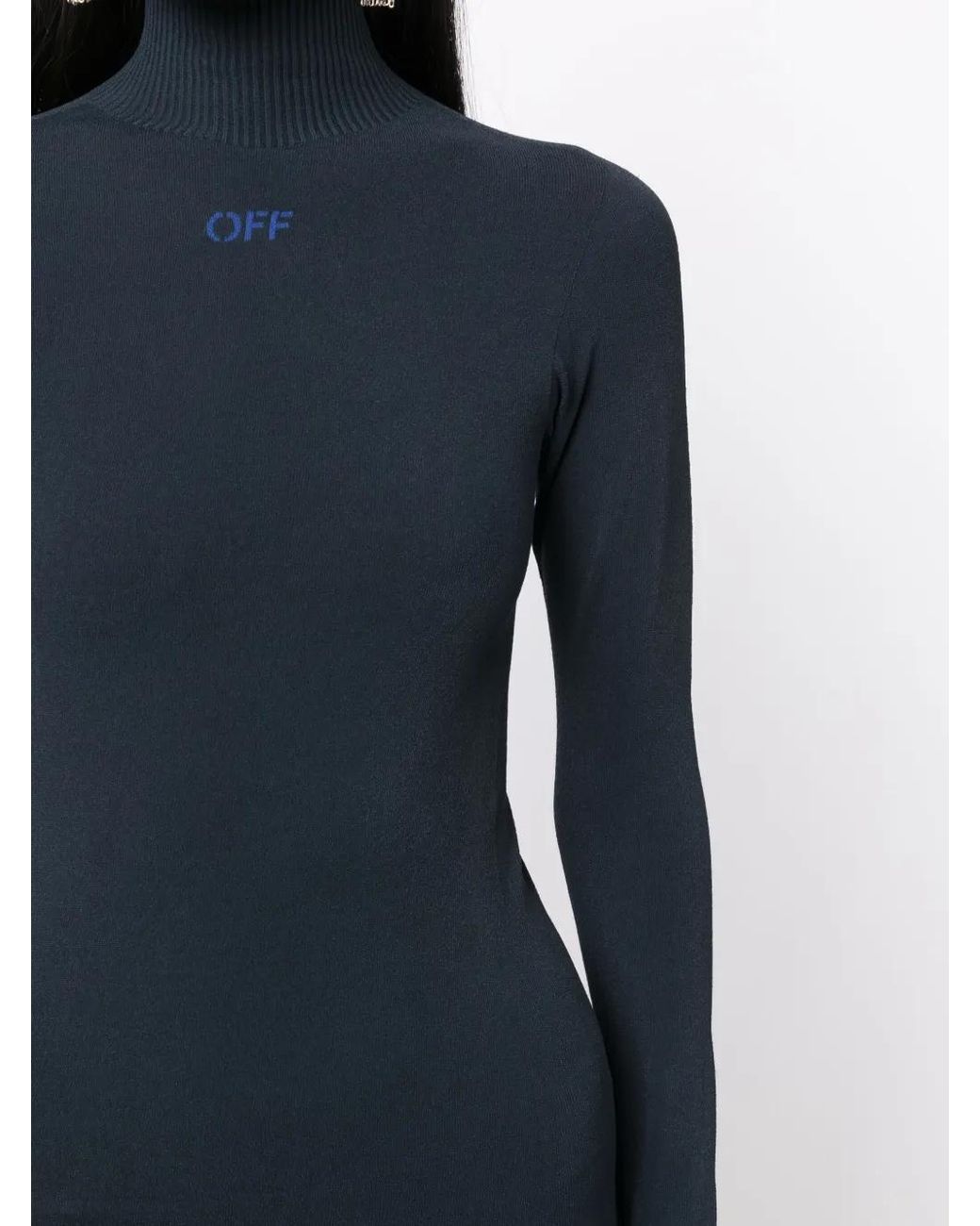 Off-White c/o Virgil Abloh Blue Dress With Logo