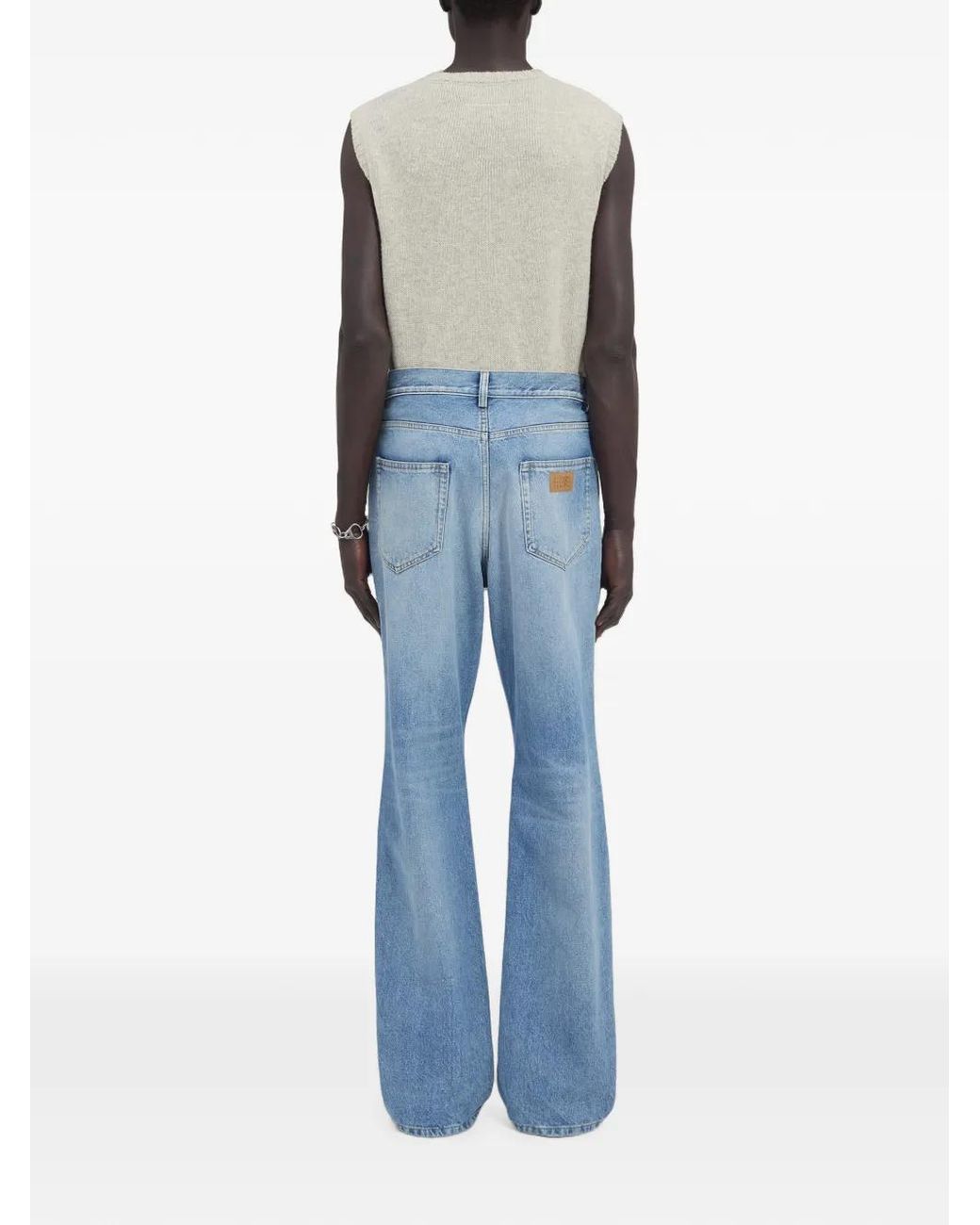 MM6 by Maison Margiela Blue Bootcut Jeans for men