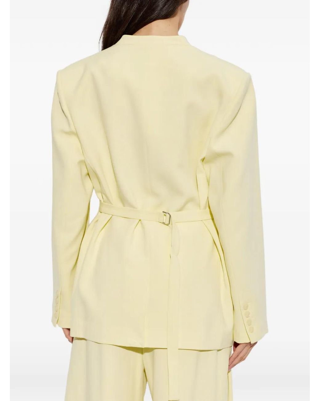 Gestuz White Gzcia Single-Breasted Blazer