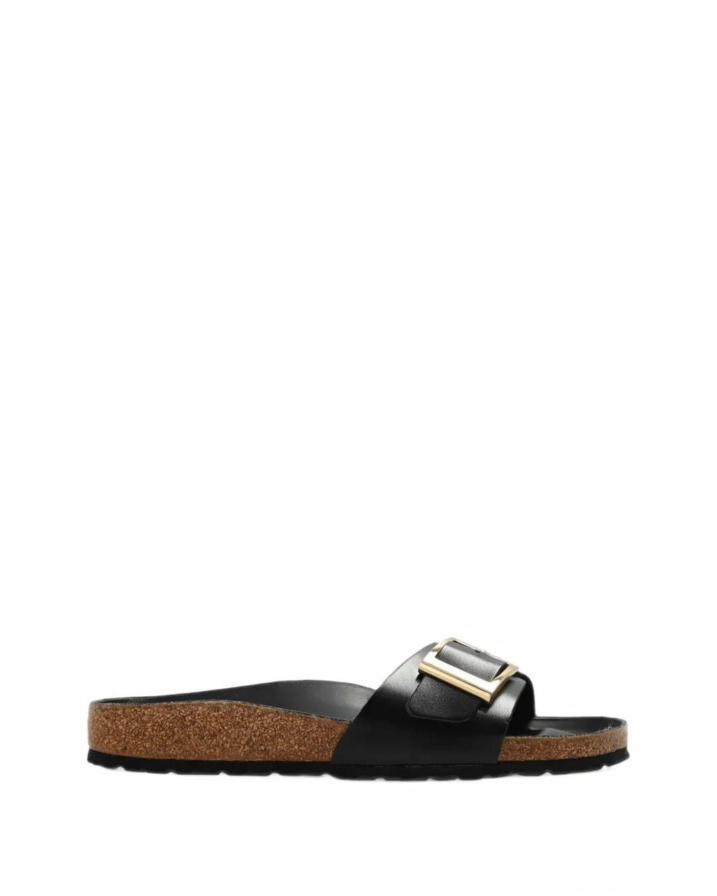 Birkenstock White Madrid Droplet Buckle Sandals