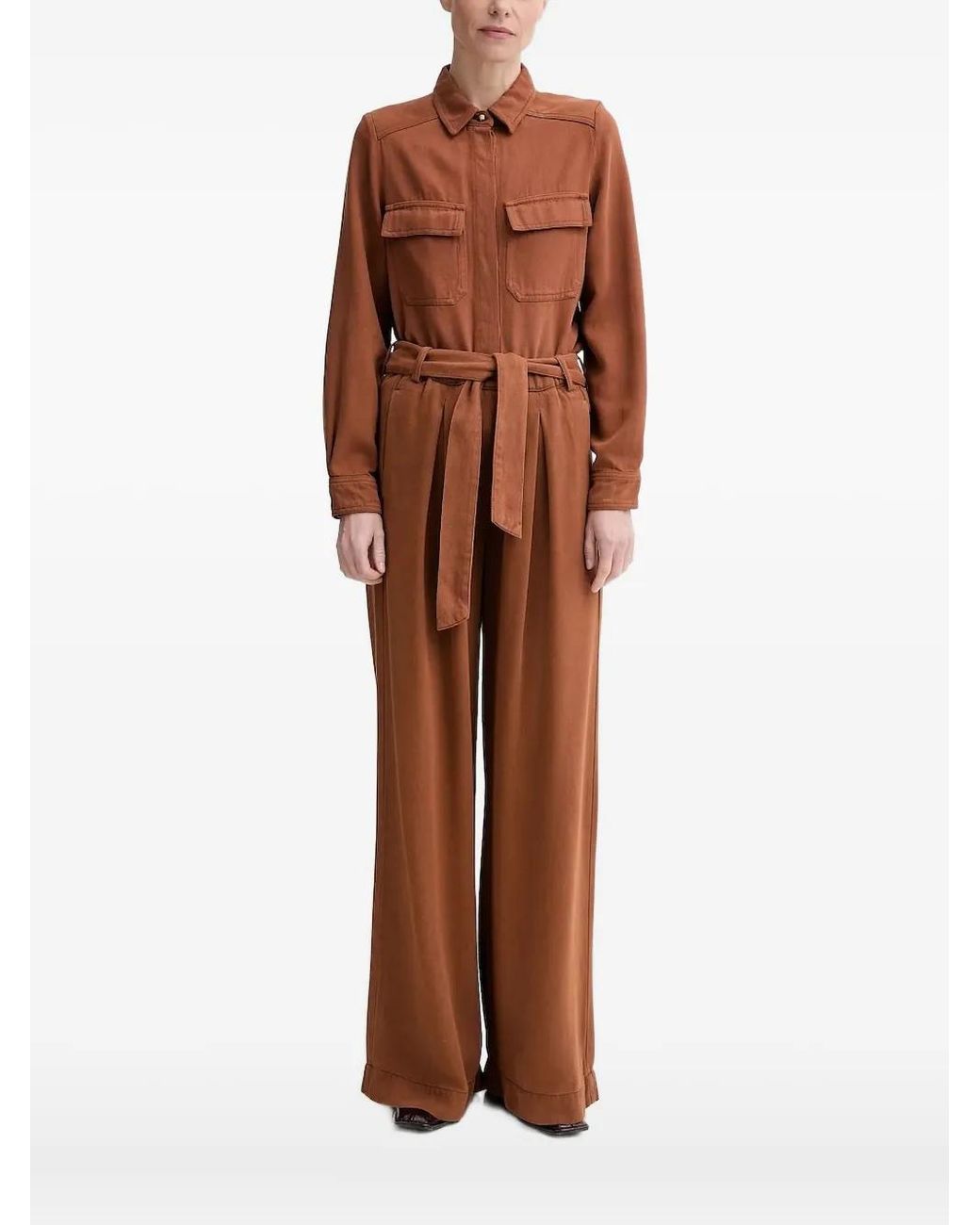 Sessun Brown Guggen Flap-Pocket Shirt