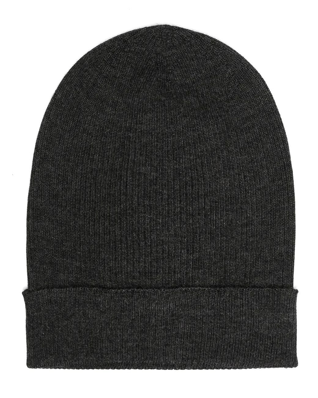 Dolce & Gabbana Black Knitted Silk-Cashmere Beanie for men