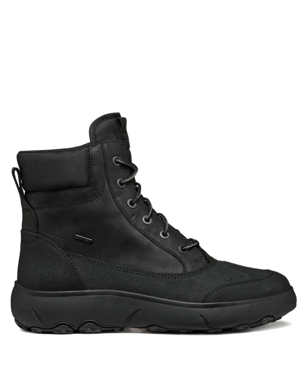 Stivali Stringati di Geox in Black da Uomo