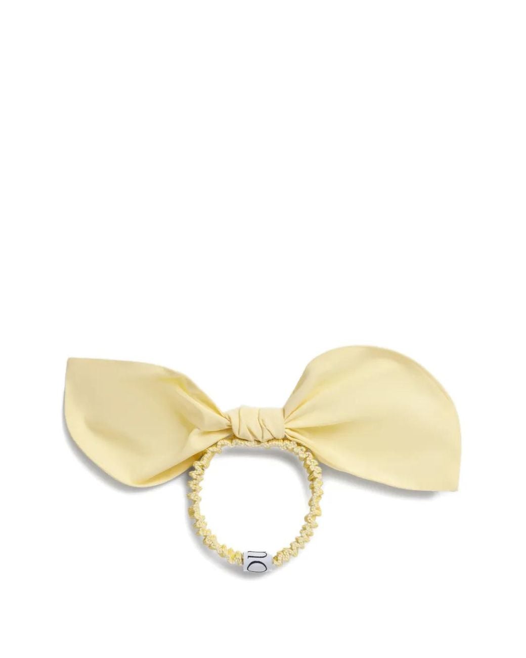 Patou Metallic Bow Scrunchie
