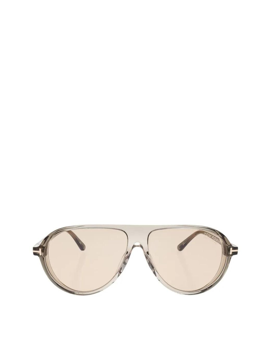 Tom Ford Natural Marcus Pilot-Frame Sunglasses