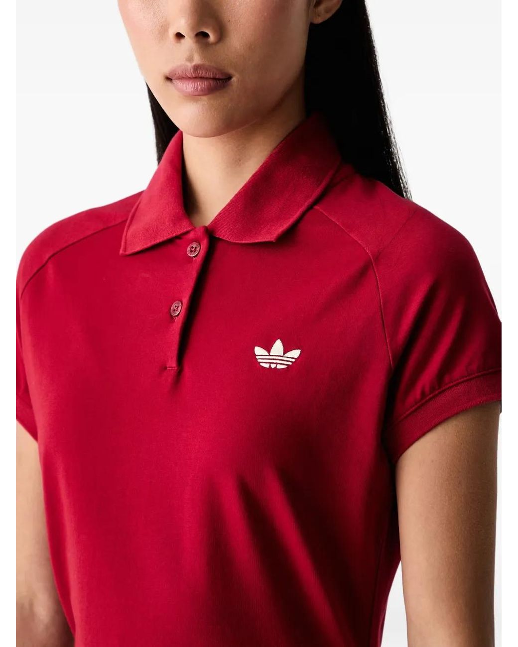 Adidas Mini Logo-Embroidered Polo Dress