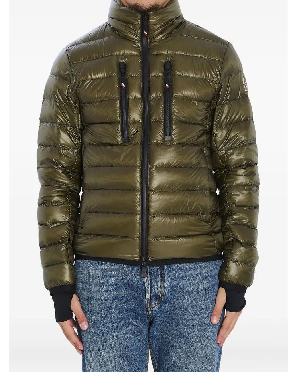 Moncler Hers Opvouwbaar Geïsoleerd Ski-Jack in het Green voor heren