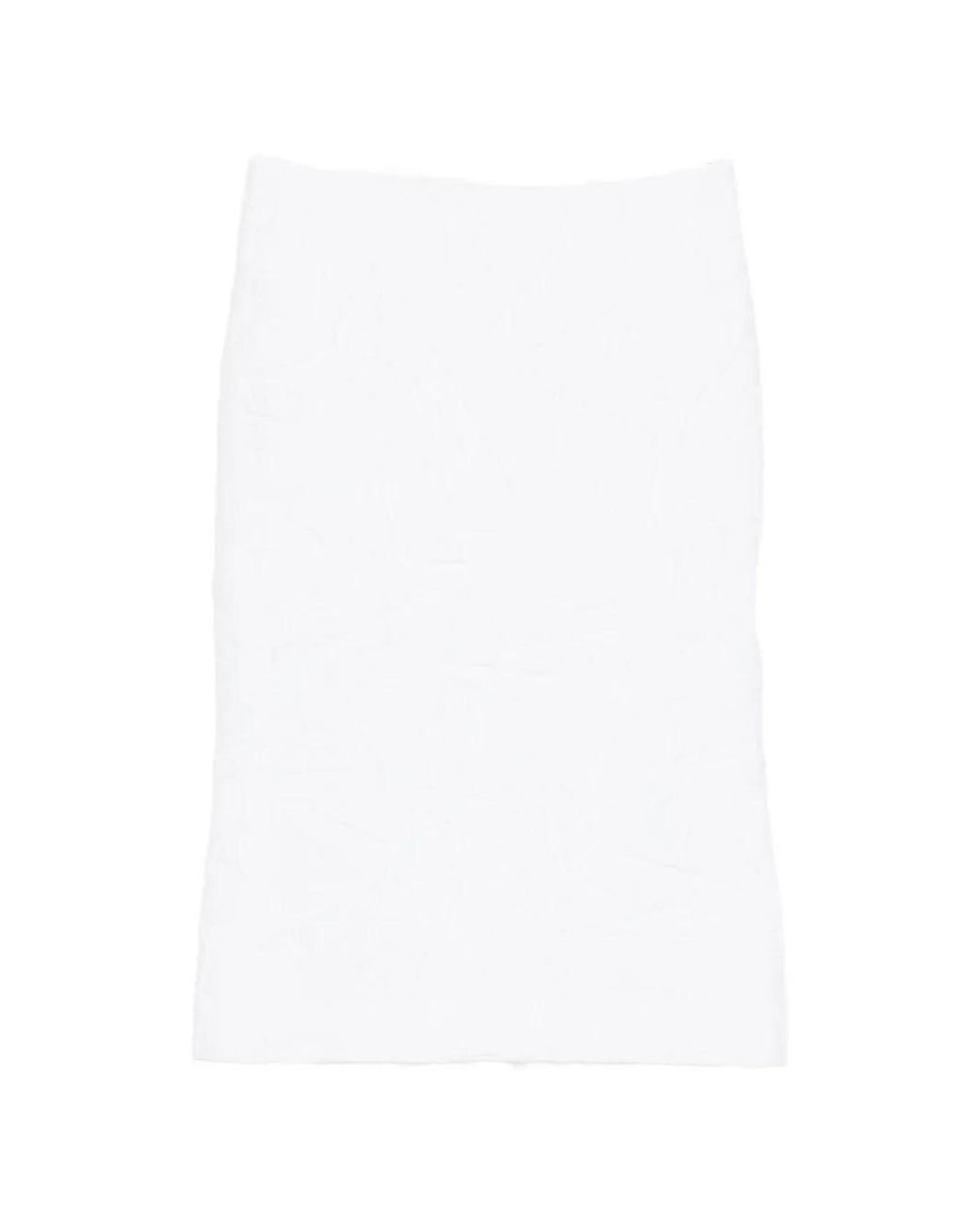 ShuShu/Tong White Crinkled-Effect Skirt