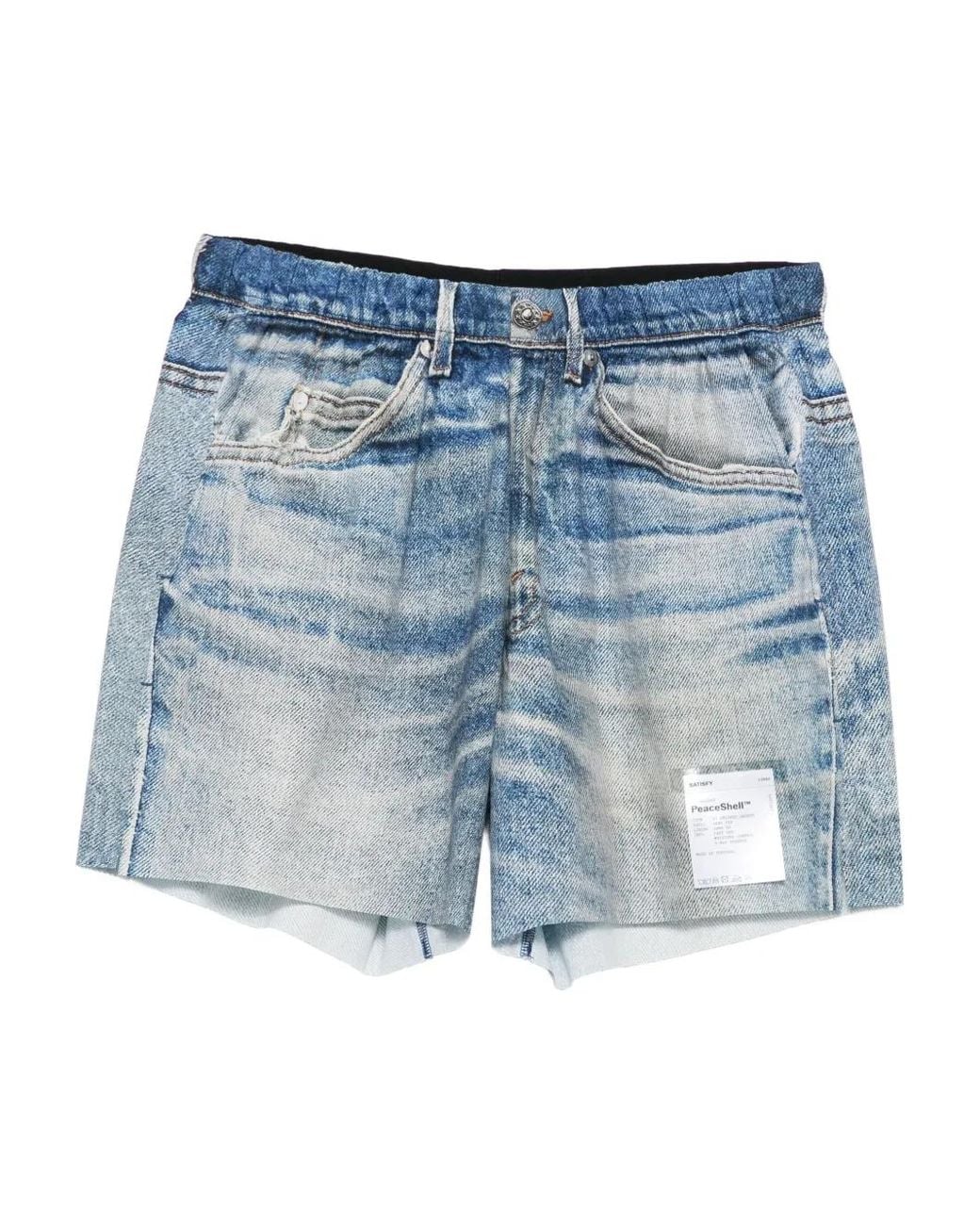 Satisfy Denim Shorts in het Blue voor heren