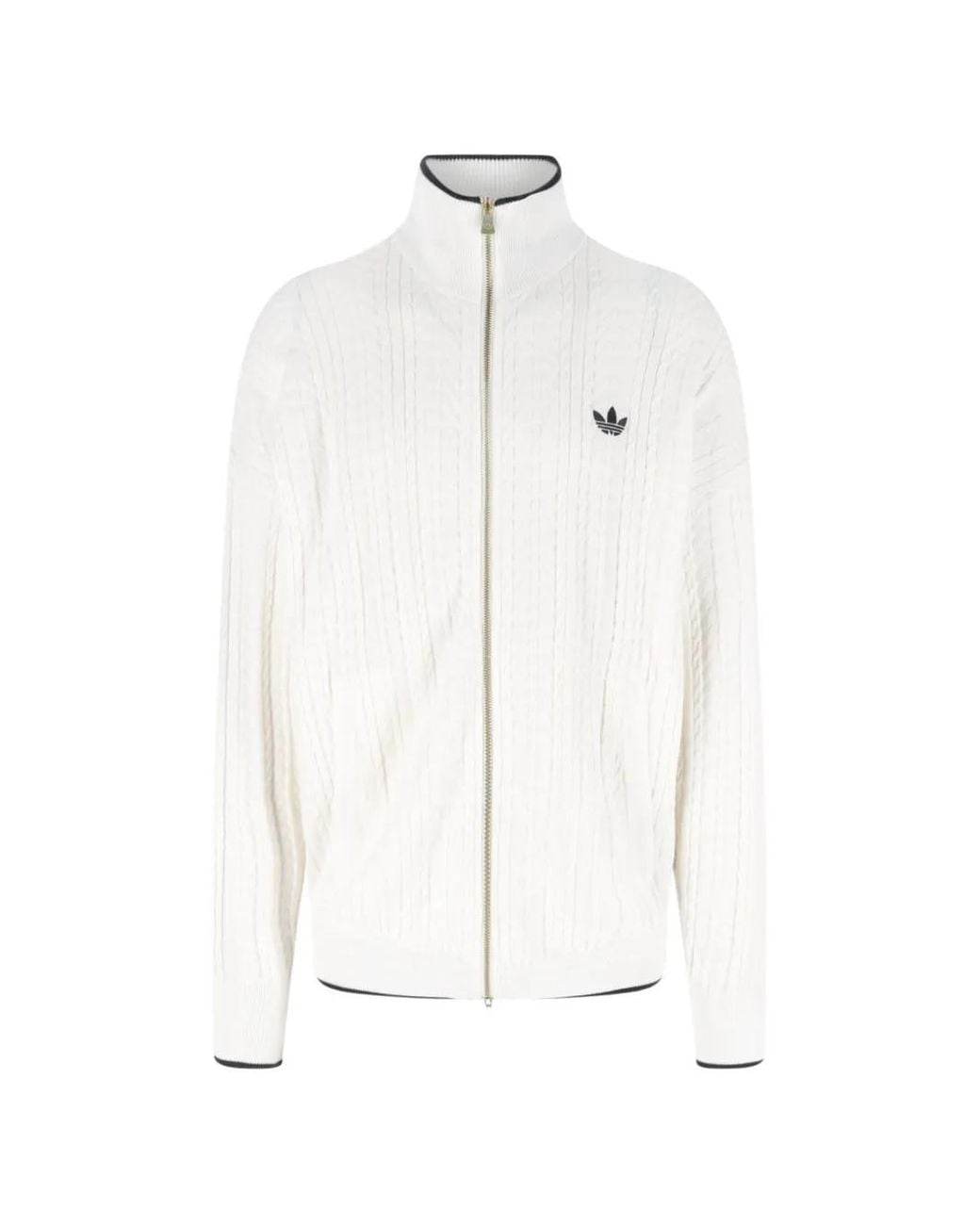 Adidas Firebird Kabelgebreide Trainingstop in het White voor heren