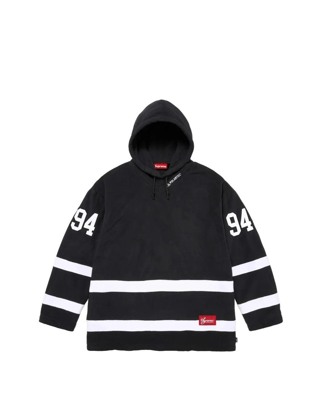 Supreme Black Hockey Hoodie for men
