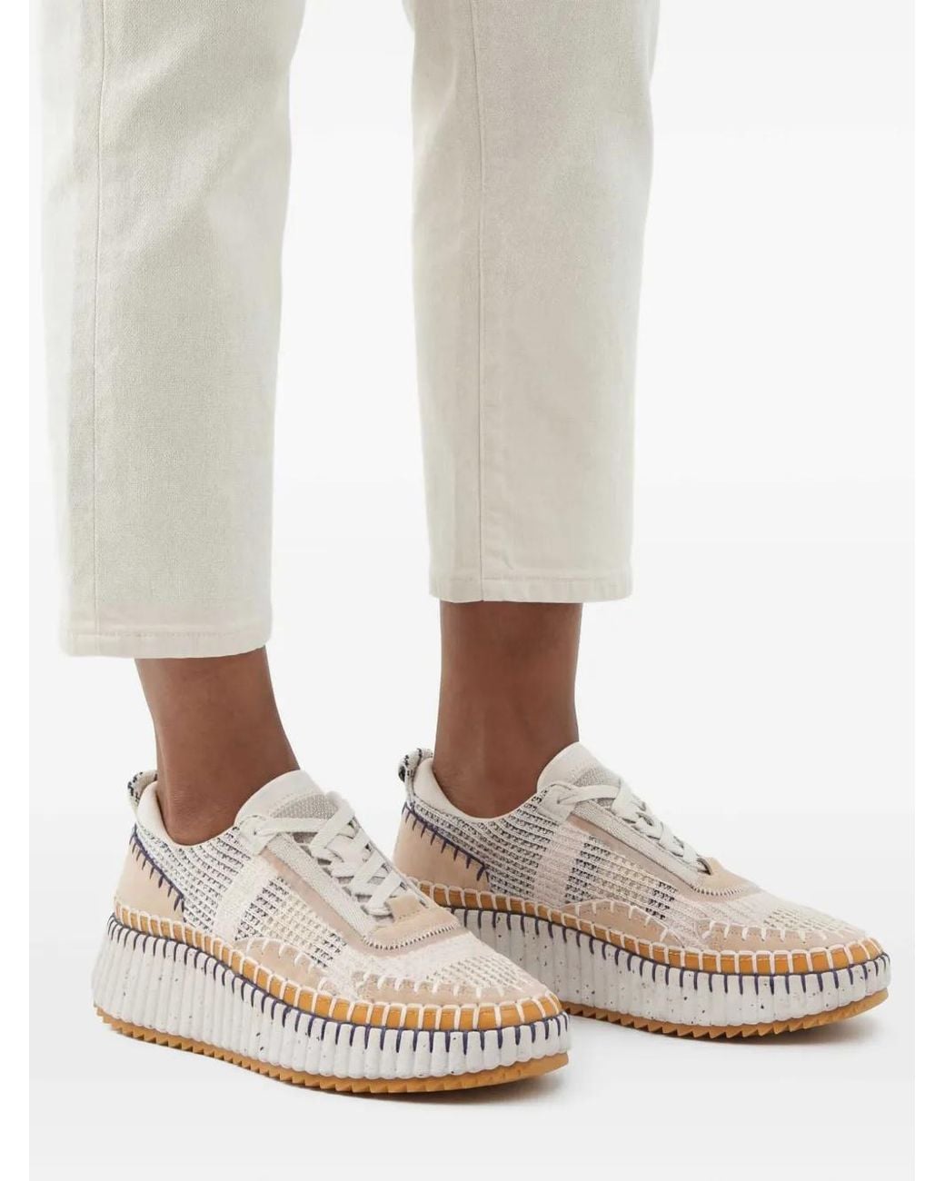 Chloé Natural Nama Sneaker