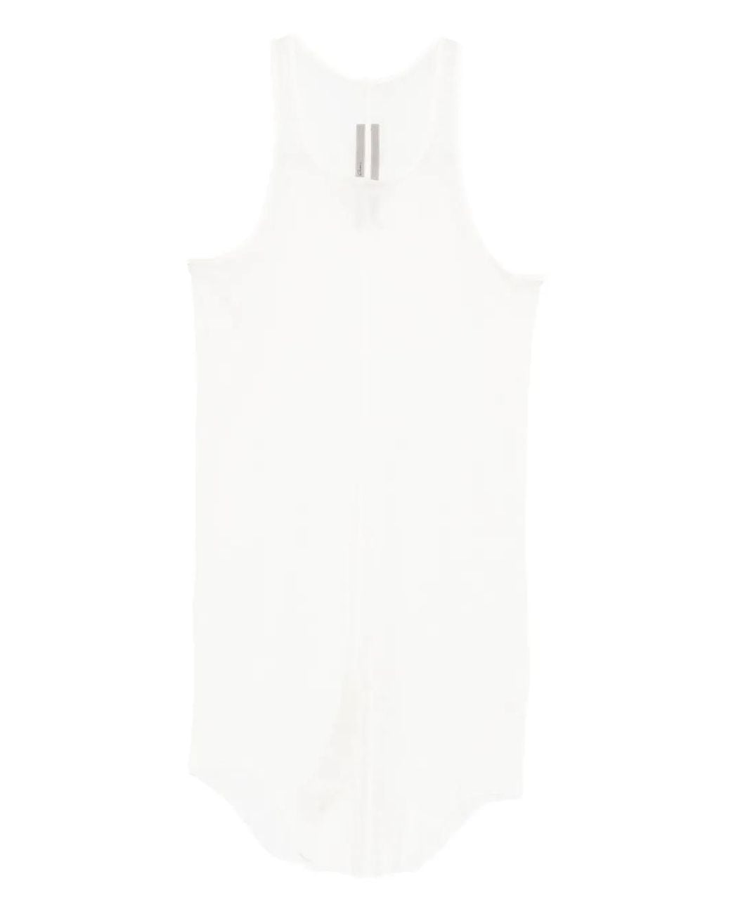 Rick Owens White Temple Basic Rib Tank for men