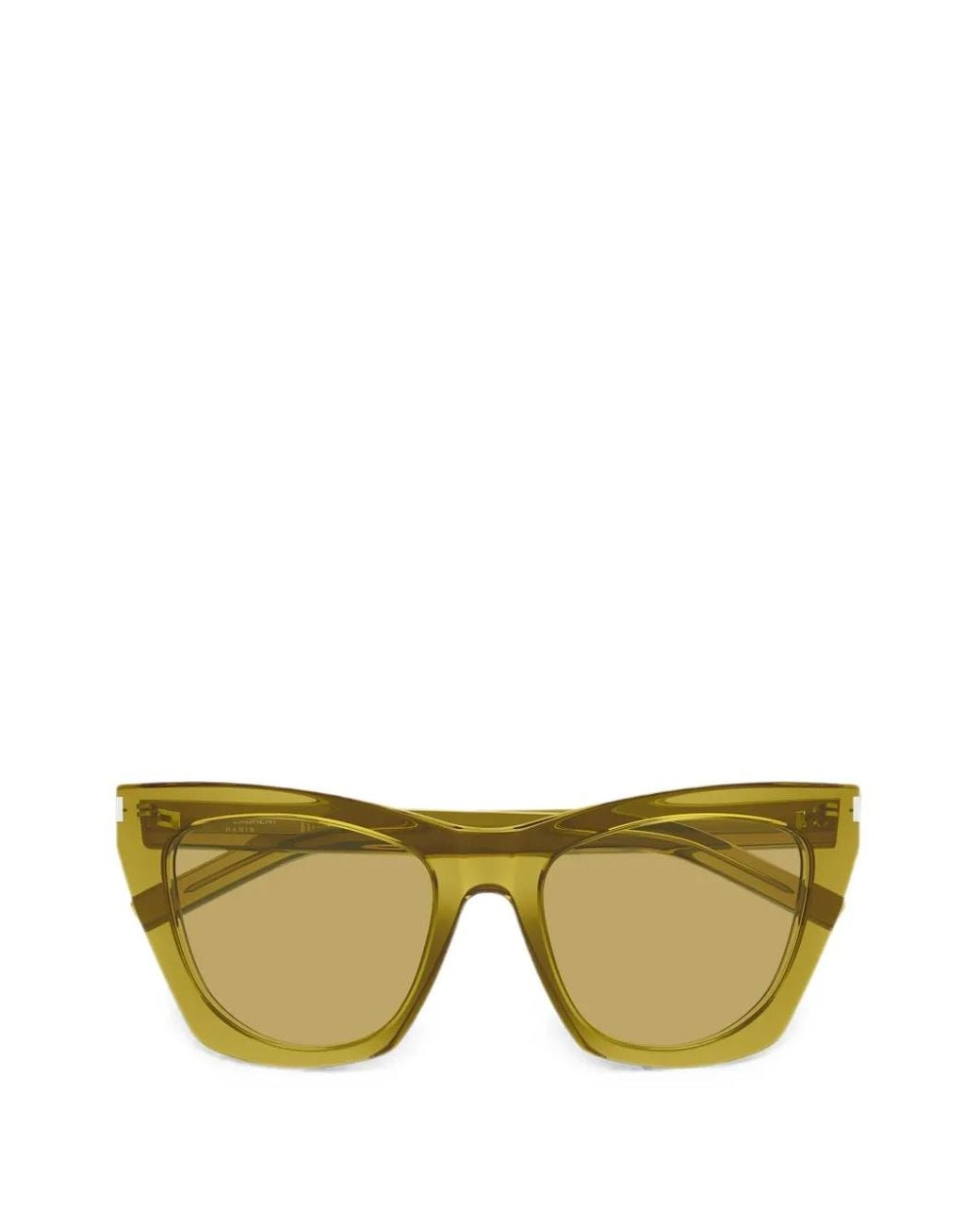 Saint Laurent Green Kate Cat-Eye Sunglasses