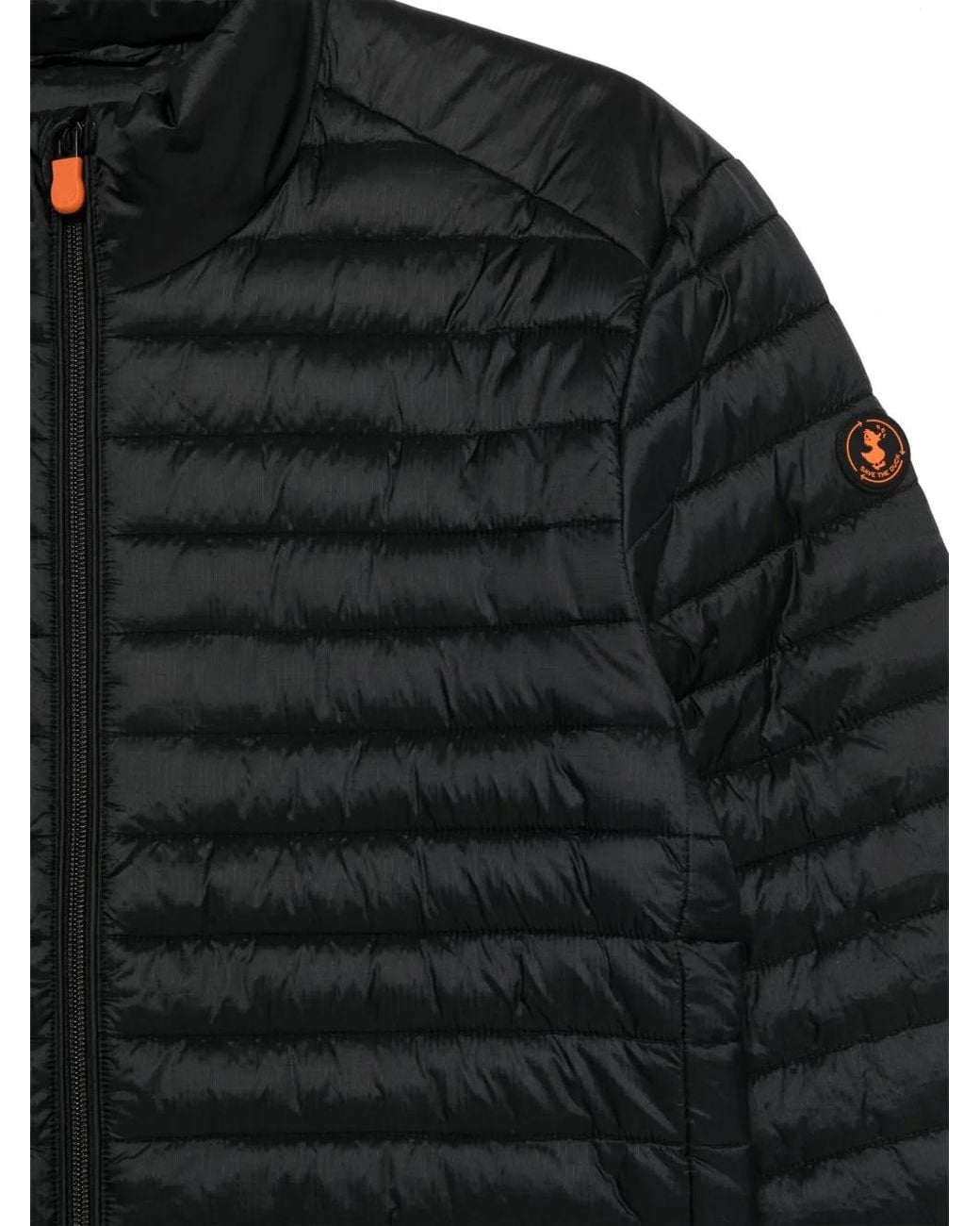 Save The Duck Black Virgil Quilted Jacket for men