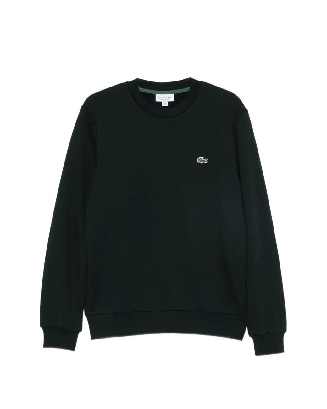 Lacoste Black Crew-Neck Sweatshirt for men