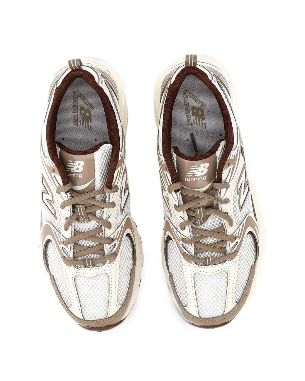 New Balance White 530 Mesh Sneakers