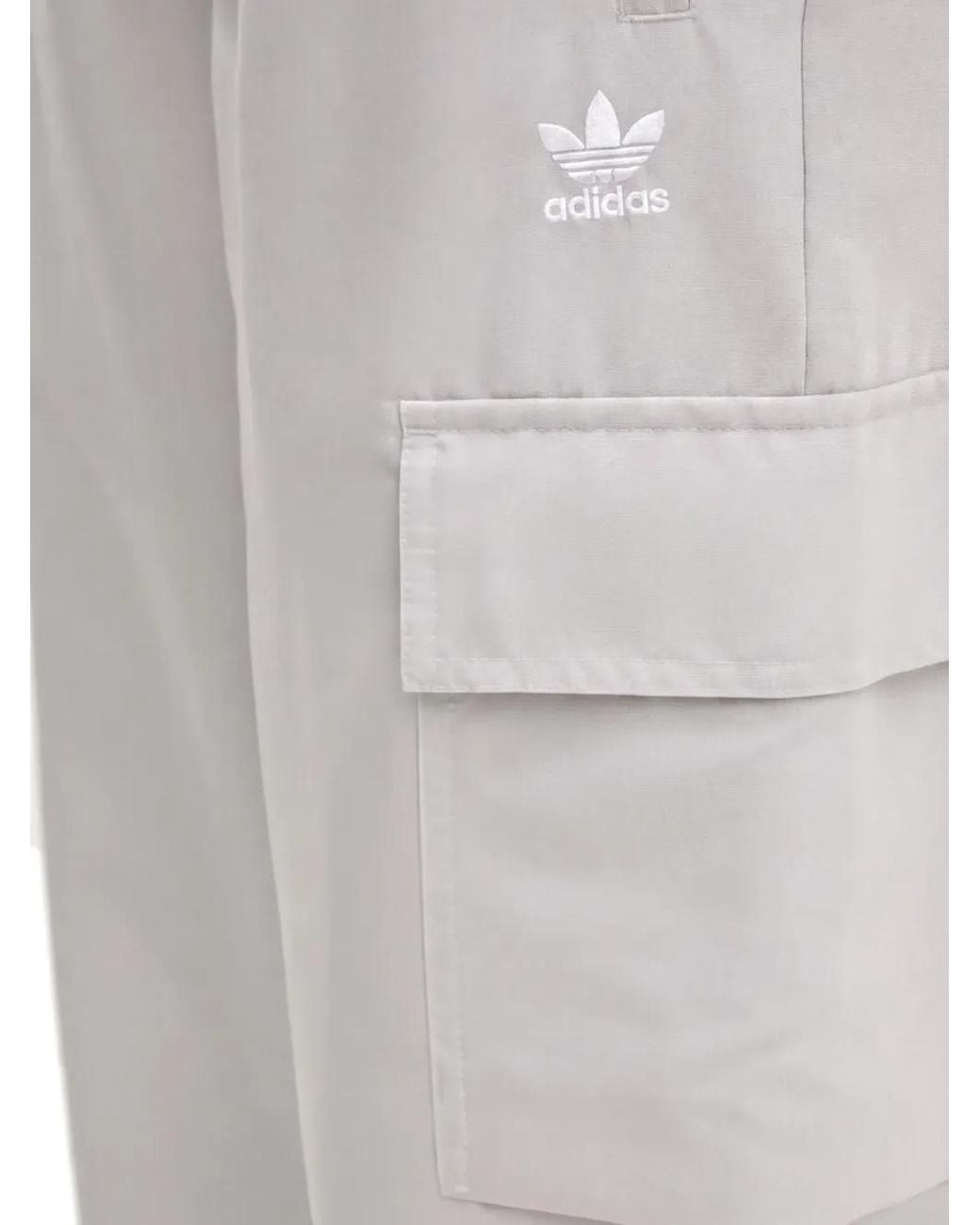 Adidas White Pantalon De Jogging À Rayure Et À Poches