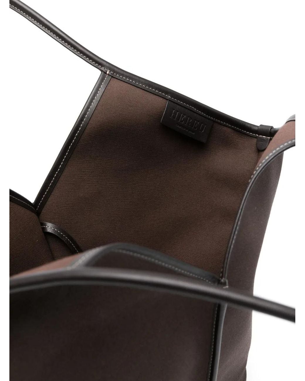 Hereu Brown Calella Tote Bag