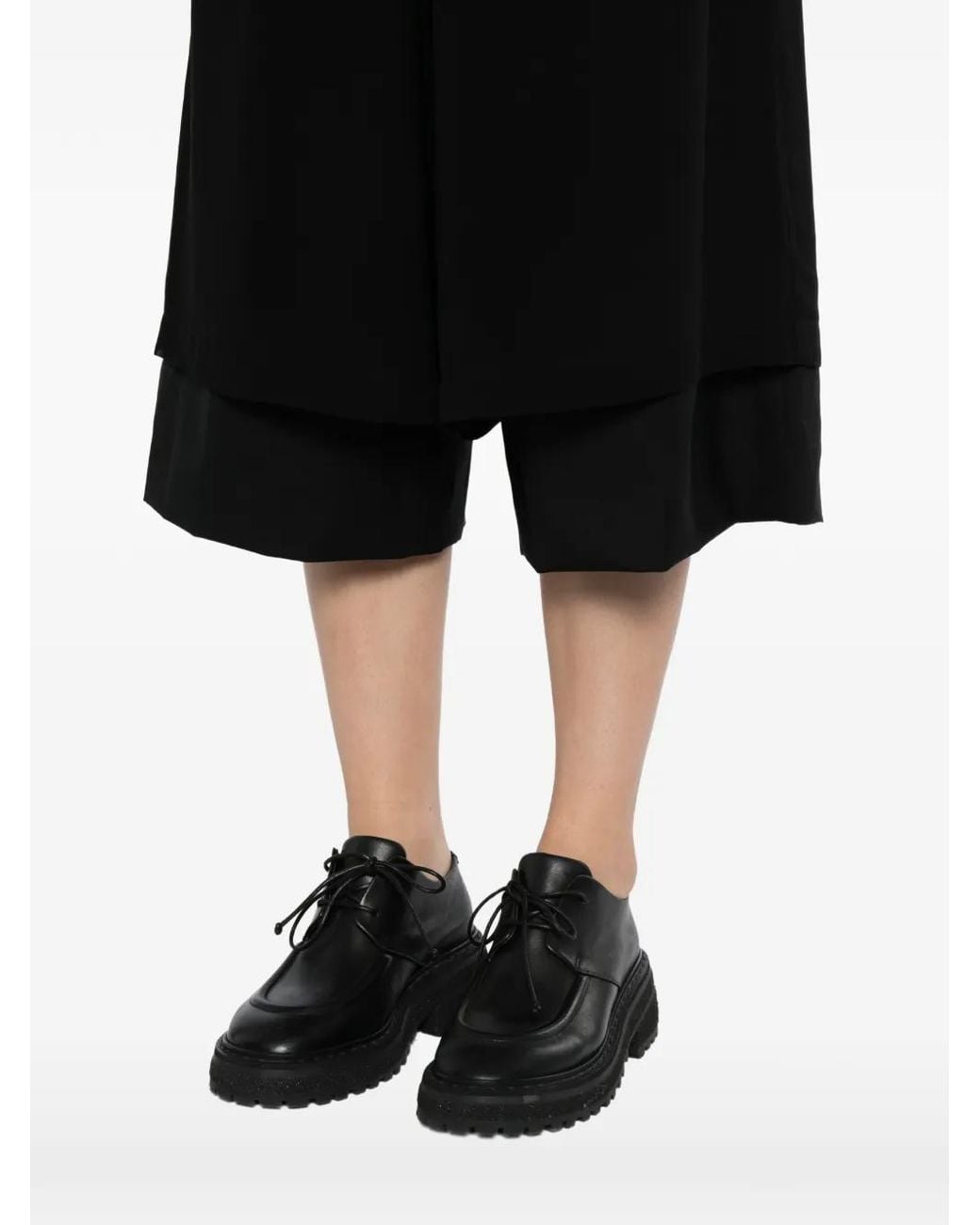 Comme des Garçons Black Pantalon Ample À Design Superposé