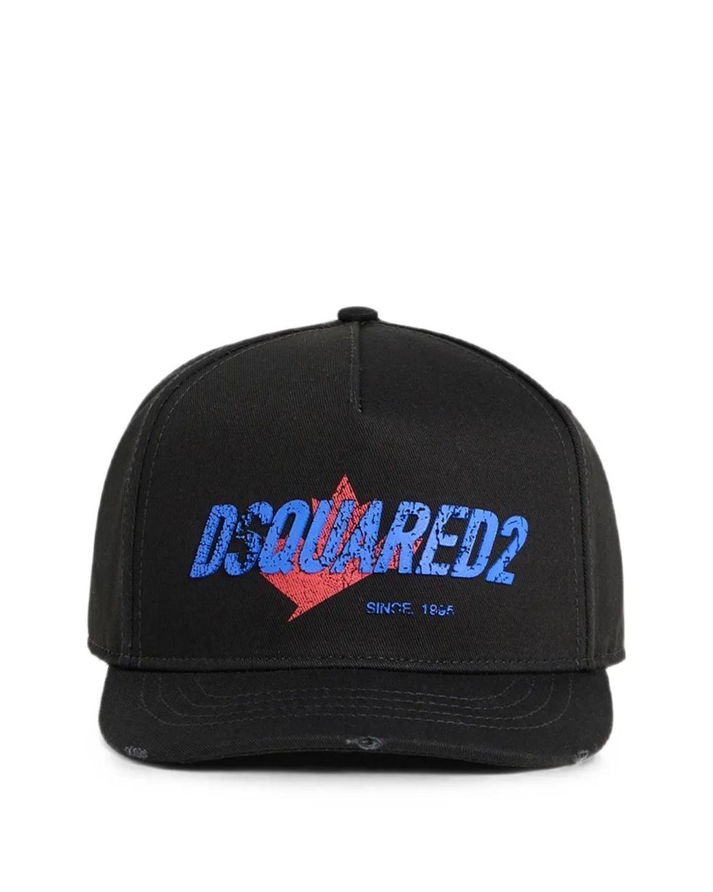 DSquared² Black Logo-Embroidered Baseball Cap for men