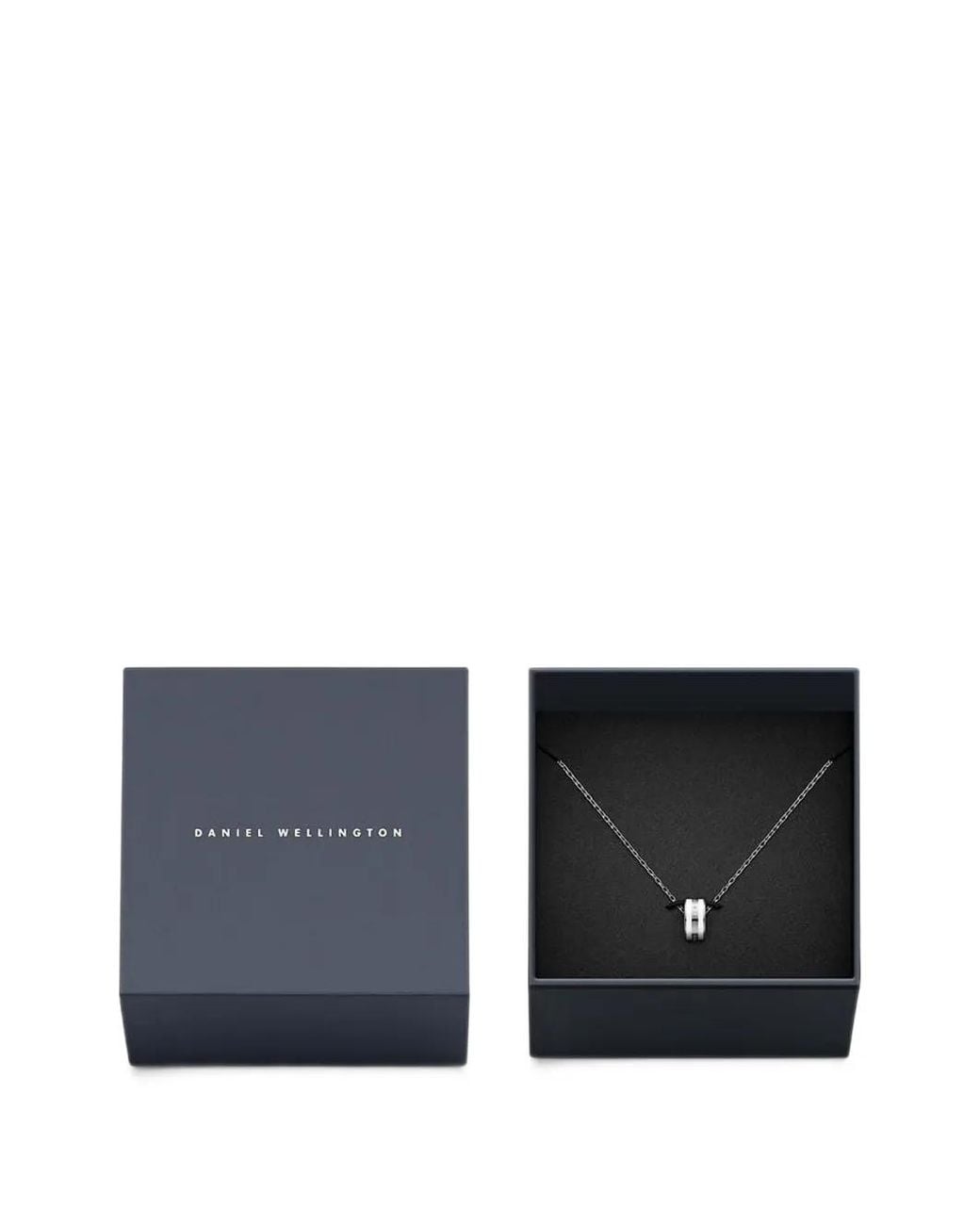 Daniel Wellington White Emalie Logo-Engraved Necklace