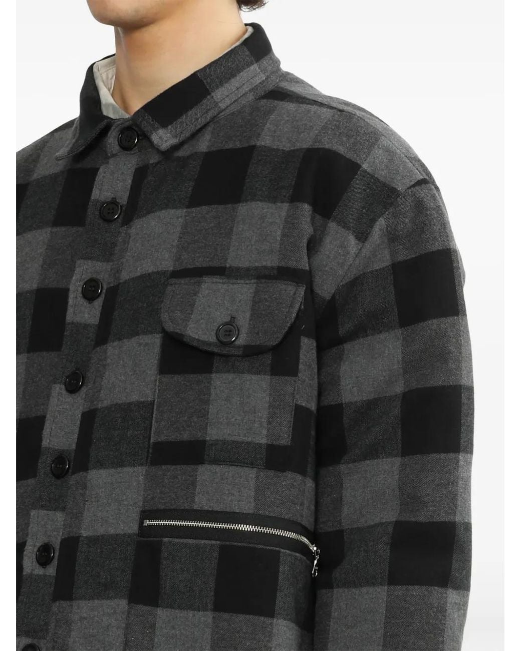 WESTFALL Black Checked Shirt for men